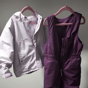 Columbia Girls winter coat and Snowsuit set
